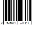 Barcode Image for UPC code 0636874221441