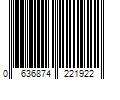 Barcode Image for UPC code 0636874221922