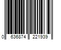 Barcode Image for UPC code 0636874221939