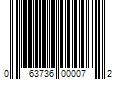 Barcode Image for UPC code 063736000072