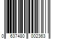 Barcode Image for UPC code 0637480002363