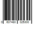 Barcode Image for UPC code 0637480025300