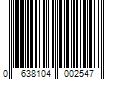 Barcode Image for UPC code 0638104002547