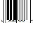 Barcode Image for UPC code 063898000057