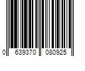 Barcode Image for UPC code 0639370080925