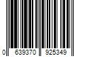 Barcode Image for UPC code 0639370925349