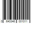 Barcode Image for UPC code 0640346001011