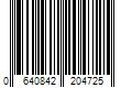 Barcode Image for UPC code 0640842204725