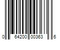 Barcode Image for UPC code 064200003636