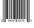 Barcode Image for UPC code 064247002180