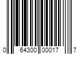 Barcode Image for UPC code 064300000177