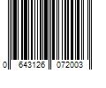 Barcode Image for UPC code 0643126072003