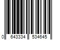 Barcode Image for UPC code 0643334534645