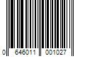 Barcode Image for UPC code 0646011001027