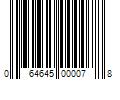 Barcode Image for UPC code 064645000078