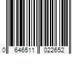 Barcode Image for UPC code 0646511022652