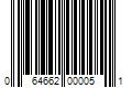 Barcode Image for UPC code 064662000051