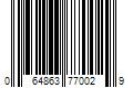 Barcode Image for UPC code 064863770029