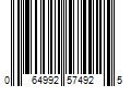 Barcode Image for UPC code 064992574925