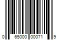 Barcode Image for UPC code 065000000719. Product Name: 