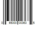 Barcode Image for UPC code 065000003635