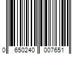 Barcode Image for UPC code 0650240007651