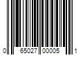 Barcode Image for UPC code 065027000051