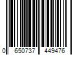 Barcode Image for UPC code 0650737449476