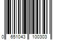 Barcode Image for UPC code 0651043100303