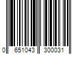 Barcode Image for UPC code 0651043300031