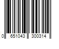 Barcode Image for UPC code 0651043300314