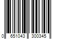 Barcode Image for UPC code 0651043300345