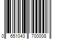 Barcode Image for UPC code 0651043700008