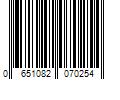 Barcode Image for UPC code 0651082070254