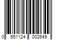 Barcode Image for UPC code 0651124002649