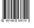 Barcode Image for UPC code 0651458536100