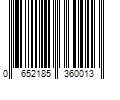 Barcode Image for UPC code 0652185360013