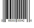 Barcode Image for UPC code 065300000426