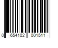 Barcode Image for UPC code 0654102001511