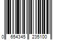 Barcode Image for UPC code 0654345235100