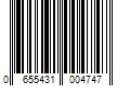 Barcode Image for UPC code 0655431004747. Product Name: Hookless Polyester Shower Curtain Set