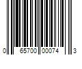 Barcode Image for UPC code 065700000743