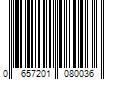 Barcode Image for UPC code 0657201080036