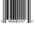 Barcode Image for UPC code 065868000074