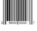 Barcode Image for UPC code 066000000037