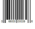 Barcode Image for UPC code 066000000396