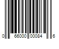 Barcode Image for UPC code 066000000846