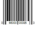 Barcode Image for UPC code 066000000853