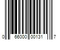 Barcode Image for UPC code 066000001317