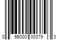 Barcode Image for UPC code 066000003793